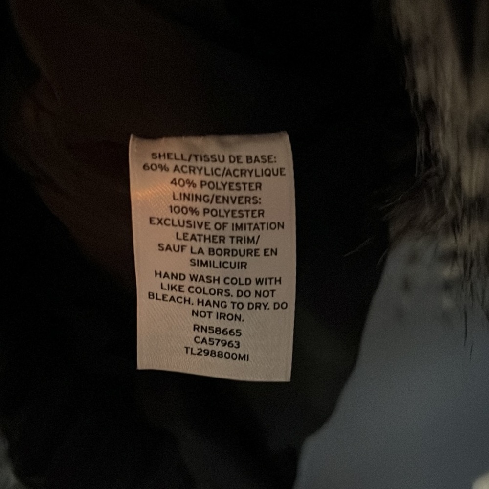NWT LEITH Faux Fur/ Faux Leather Jacket - Picture 7 of 9